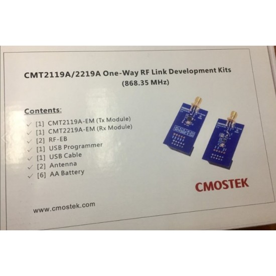 CMT2119A/2219A One-way RF Link Development kits（868.35MHZ)