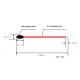 MF52B103F3950L060 NTC 10K 1% B-3950  thermistor with red enamelled wire